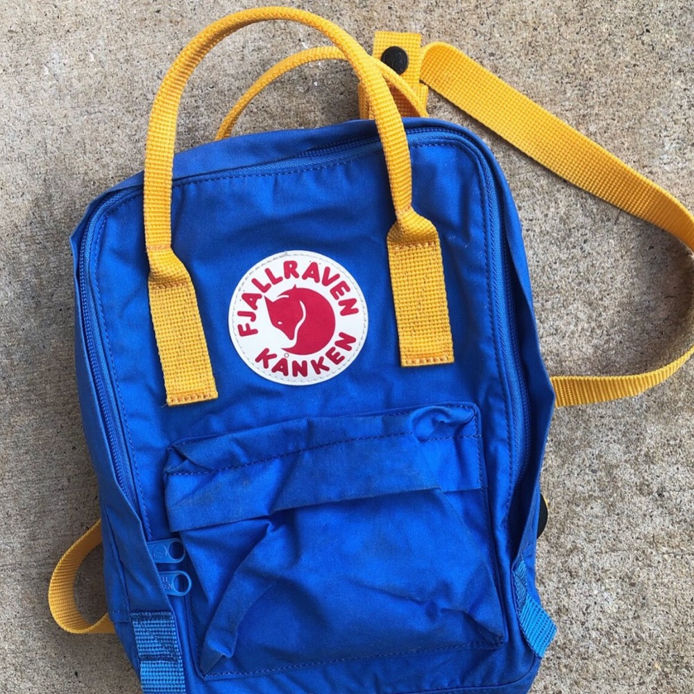 Fjallraven Kanken Mini Blue Yellow